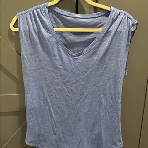 Lululemon light Blue Sleeveless V-Neck Athletic Top